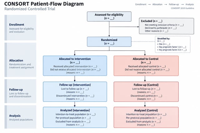 CONSORT patient-flow diagram for a randomized controlled trial