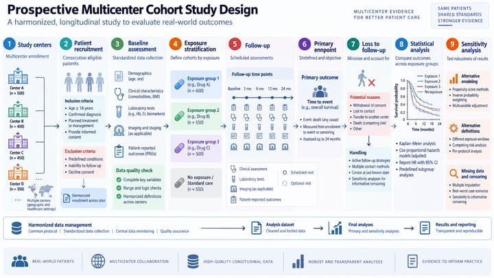Prospective multicenter cohort study design